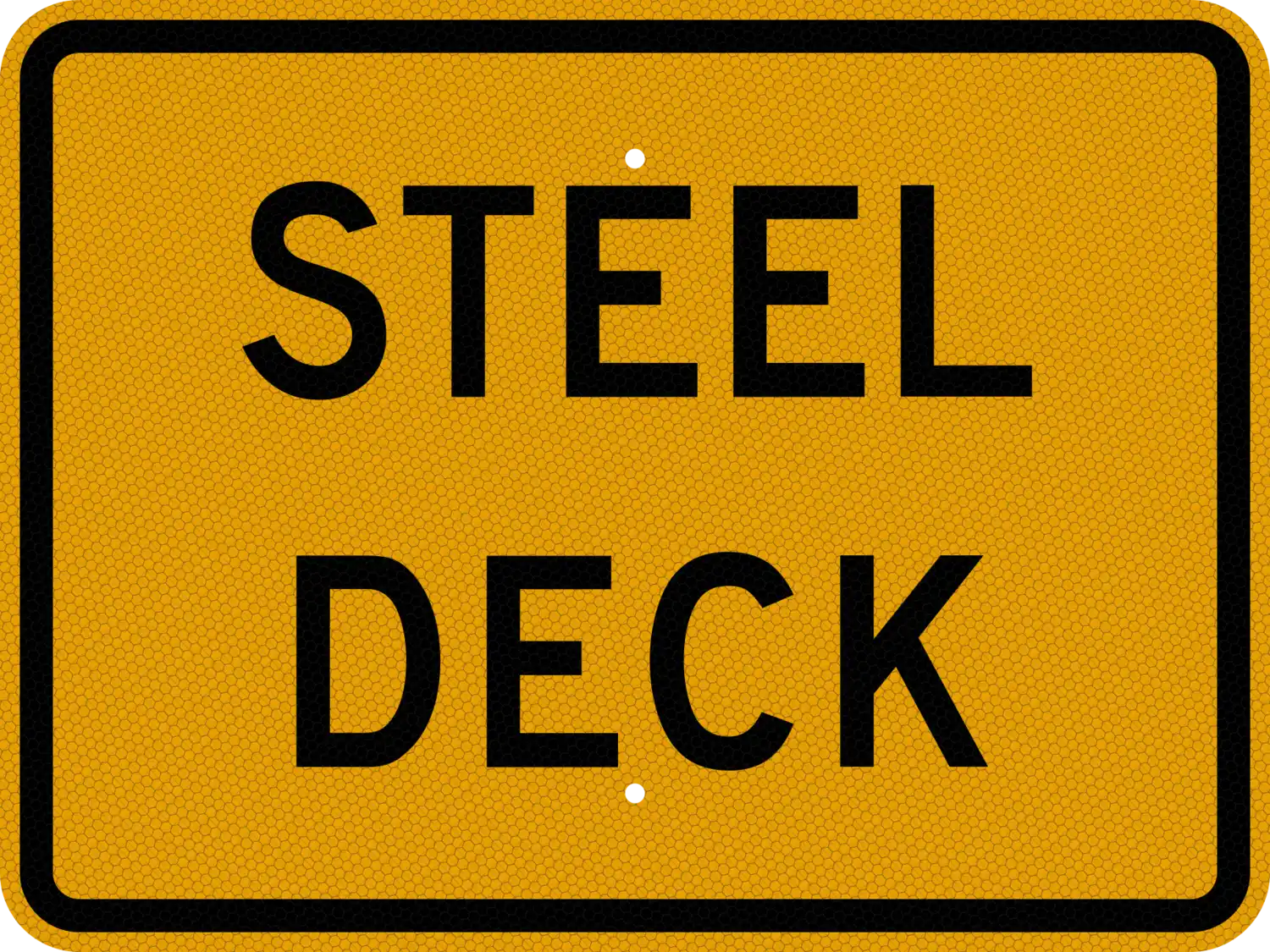 W8-5bP 24x18 sign, front view