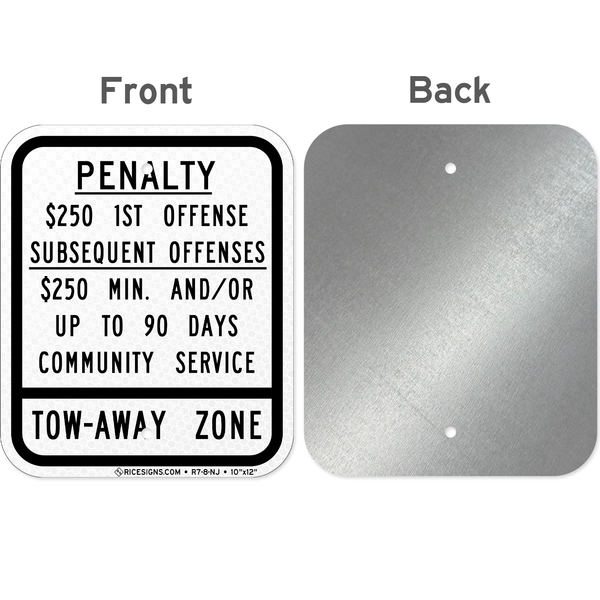 Side by Side front and back comparison of the R7-8-NJ