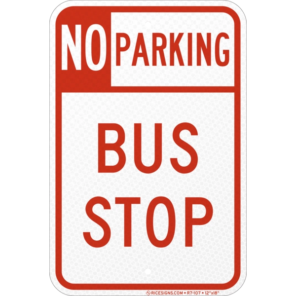 No Parking Bike Lane sign (r7-107)