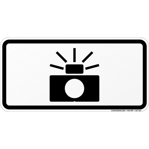 Photo Enforced Camera Symbol Sign
