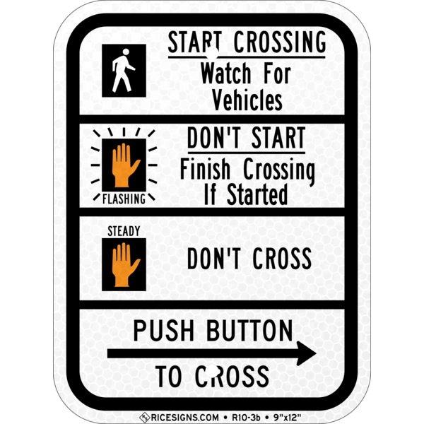 Crosswalk Style 4 Sign