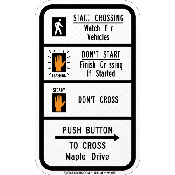 Crosswalk Style 8 Sign