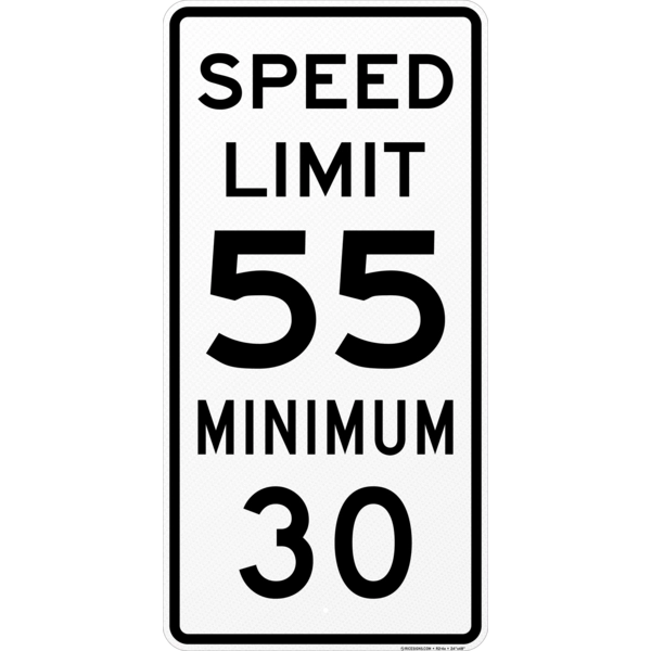 Speed Limit Minimum Sign