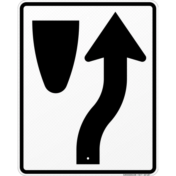 Keep Right Symbol Sign
