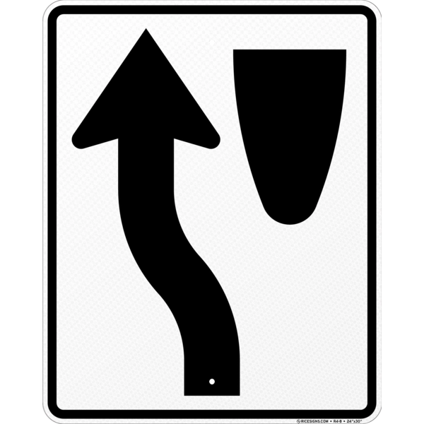 Keep Left Symbol Sign
