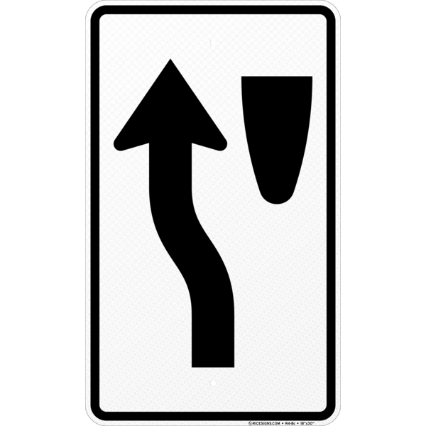Keep Left Symbol Sign