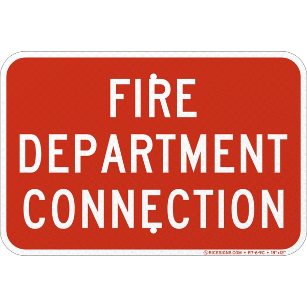 Fire Department Connection Sign