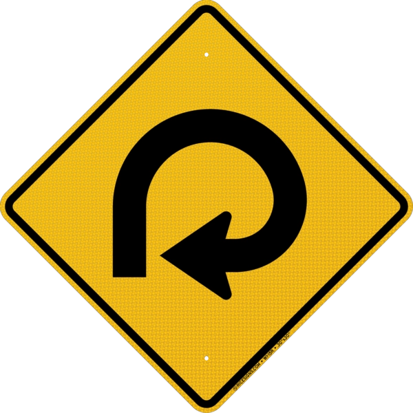 270 Degree Loop Right Sign