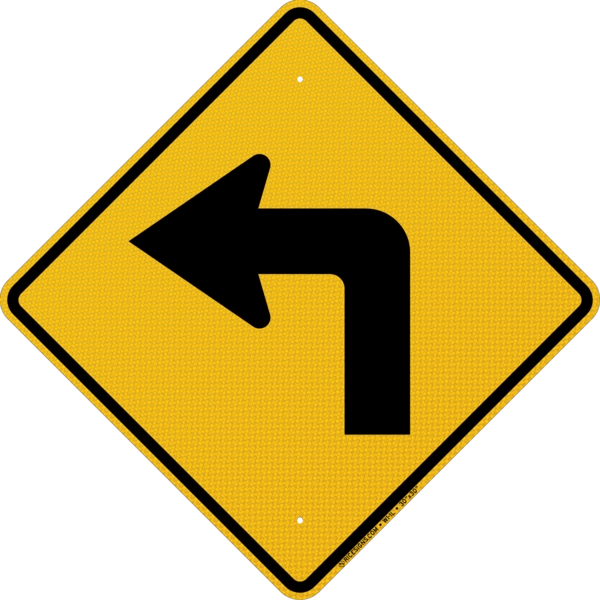 Turn Left Sign