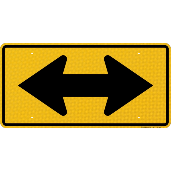 Large Double Arrow Sign