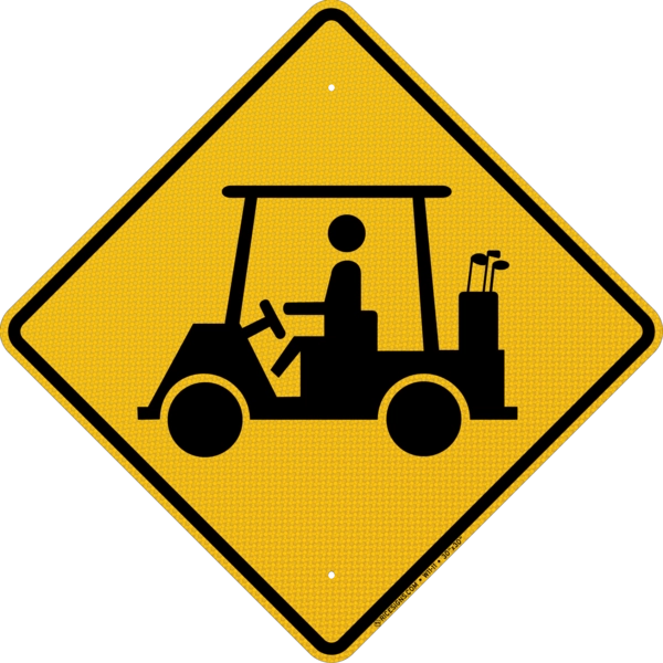 Golf Cart Sign