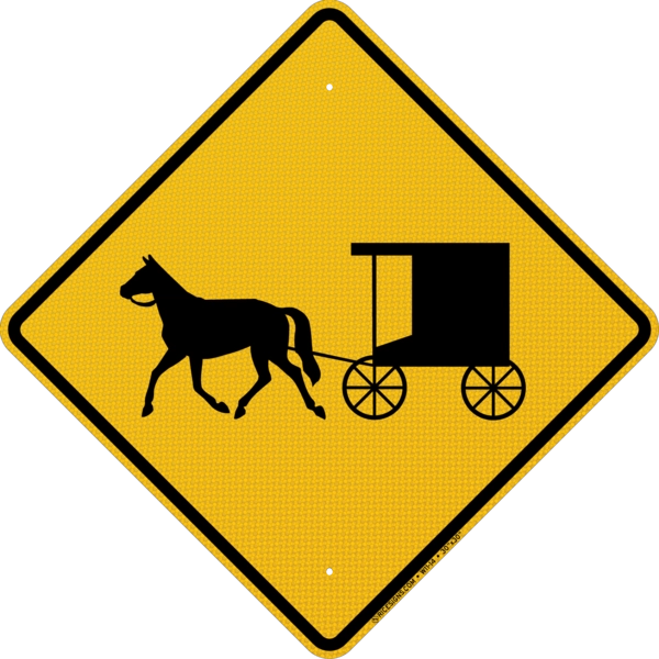 Horse-drawn Vehicle Sign