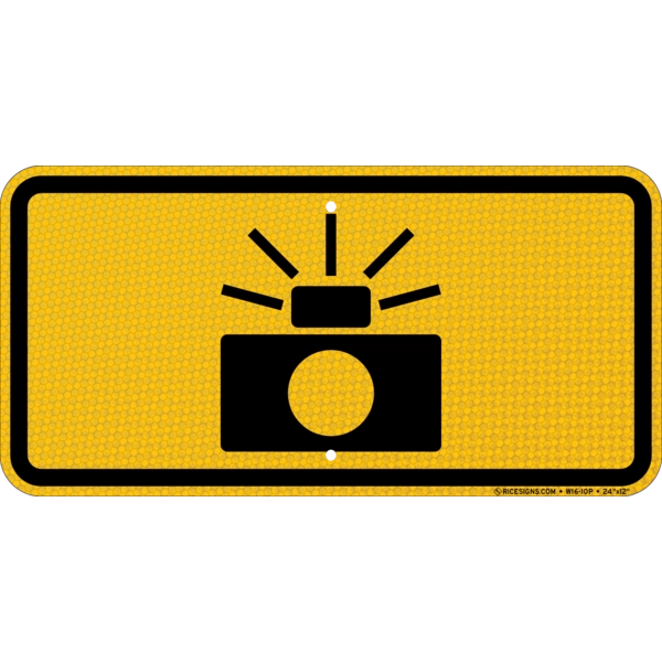 Photo Enforced (symbol) Sign