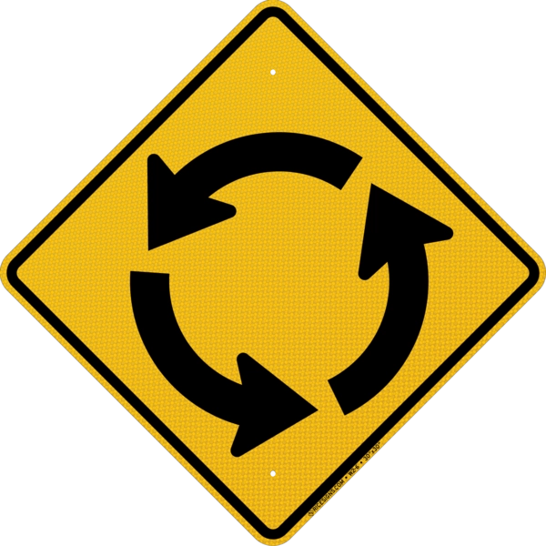 Circular Intersection Sign