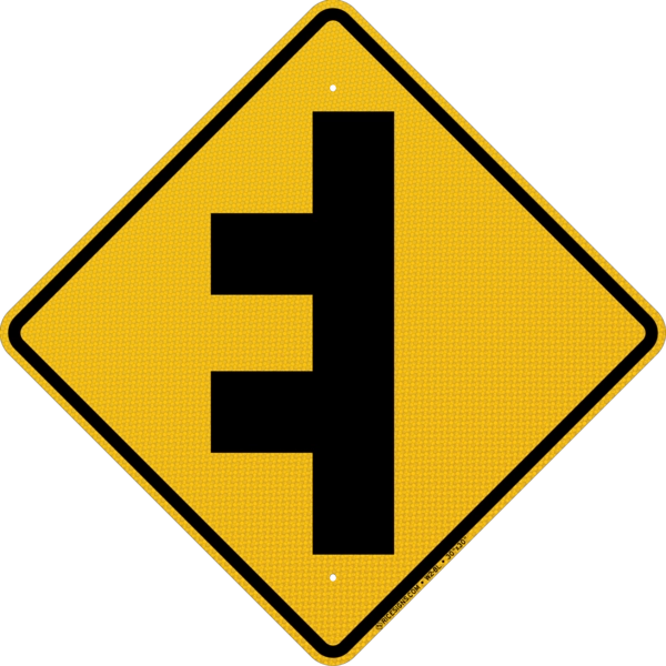 Two Sideroads Left Sign