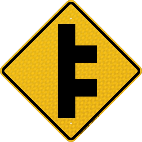 Two Sideroads Right Sign