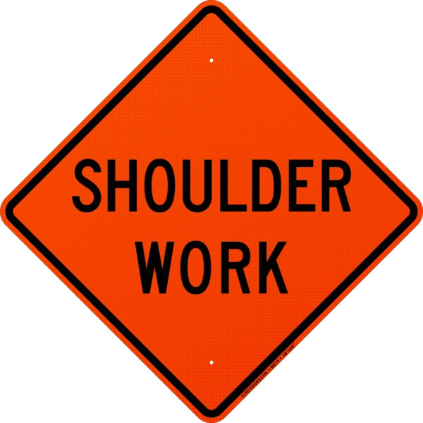 Shoulder Work Sign