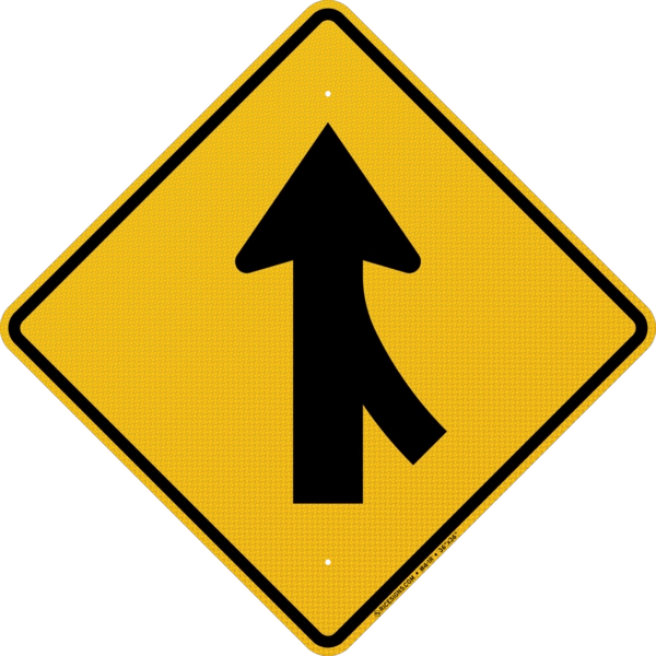 Right Merge Sign