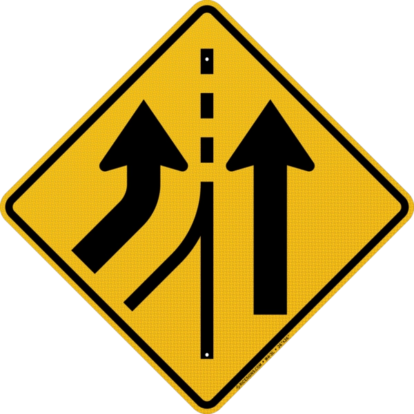 Added Lane Left Sign