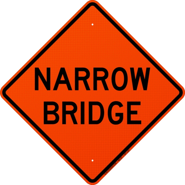 Narrow Bridge Sign