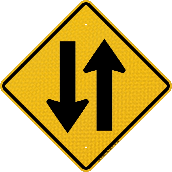 Two-way Traffic Sign