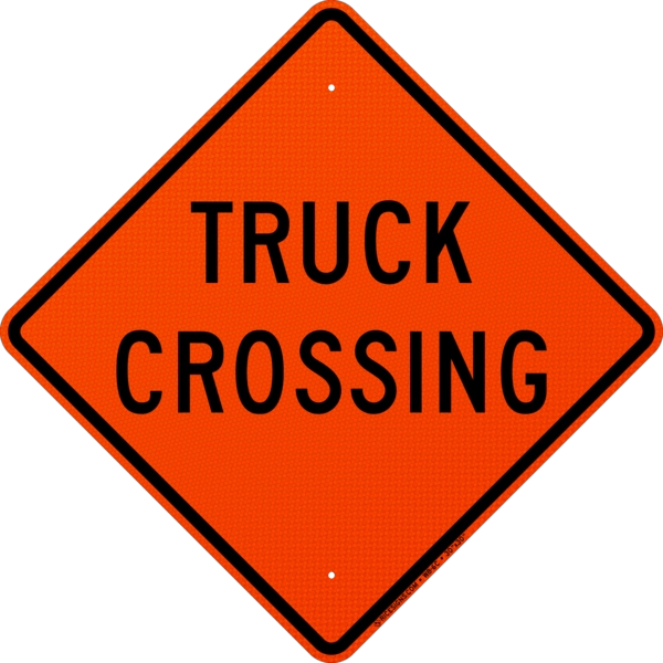 Truck Crossing Sign
