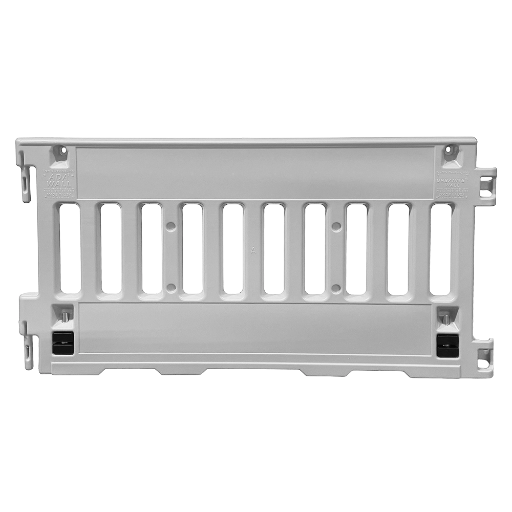 White ADA Wall: ADA-Compliant Pedestrian Barricade for Versatile Work Zone and Event Channelization