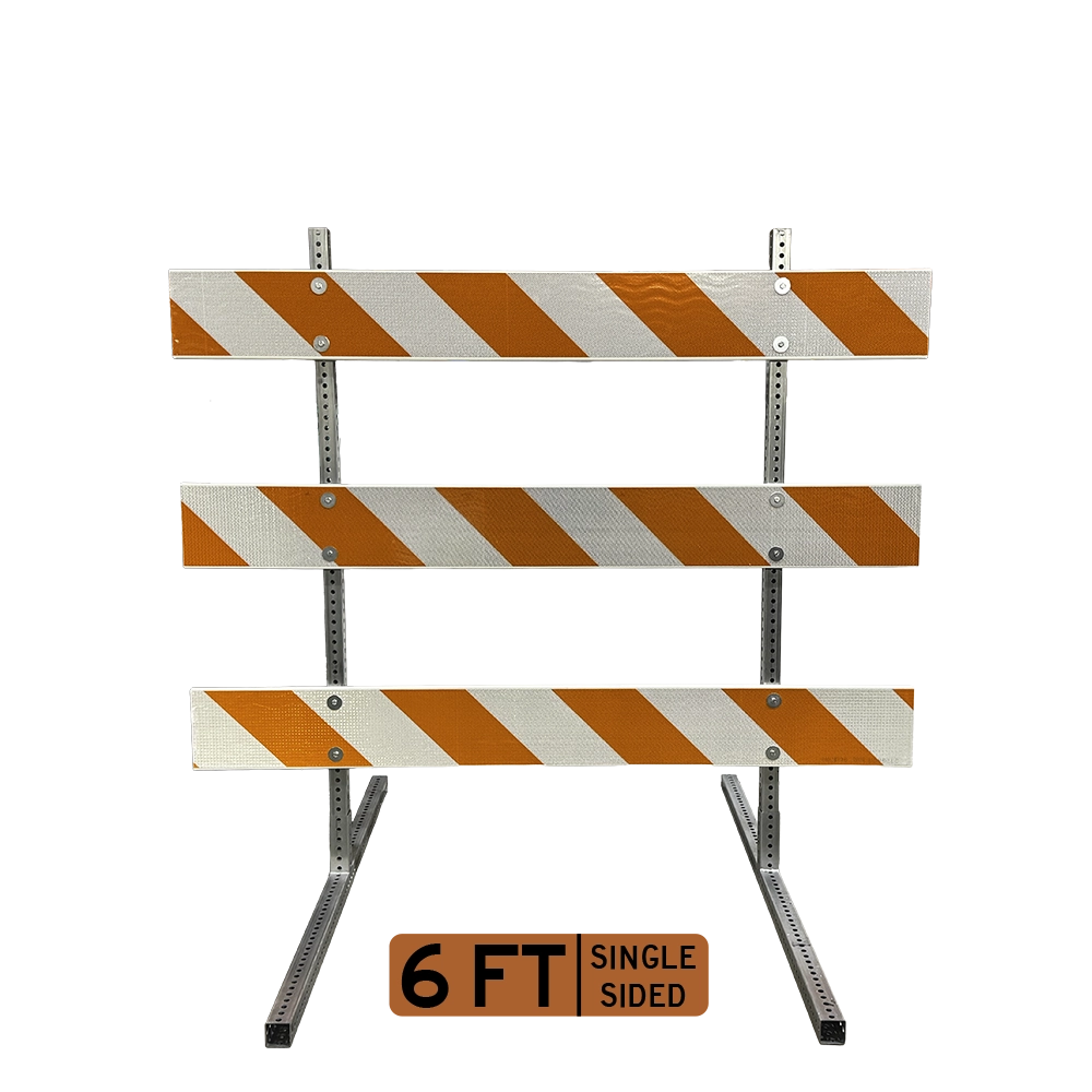 Type 3 Barricades with metal bases