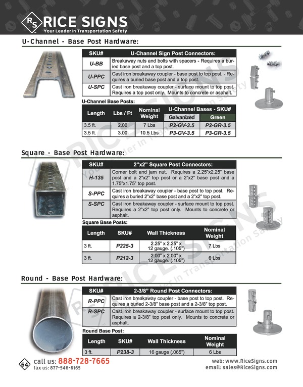 Rice Signs Catalog Page 64
