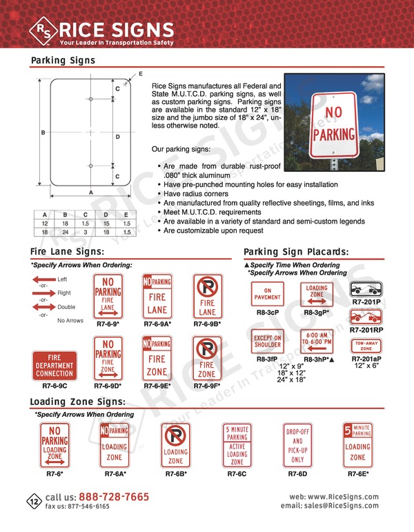 Rice Signs Catalog Page 12