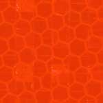 This is a close image of the following reflective material:  Fluorescent Orange Prismatic