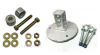 Different break away hardware for safely install signs