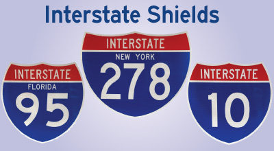 Link to a page that allows you to create a custom interstate sign