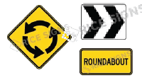 Roundabout signs and Traffic Circle