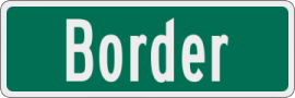 Sign with White Border