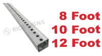Square posts in lengths of 8 foot, 10 foot and 12 foot