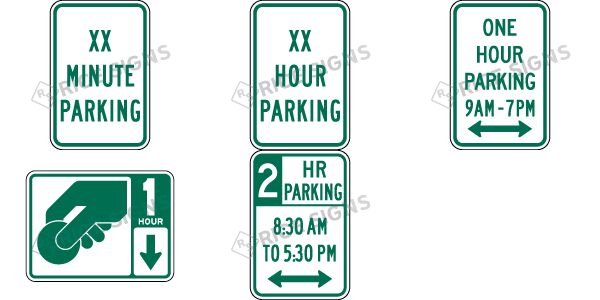 MUTCD Time Limit Parking Signs