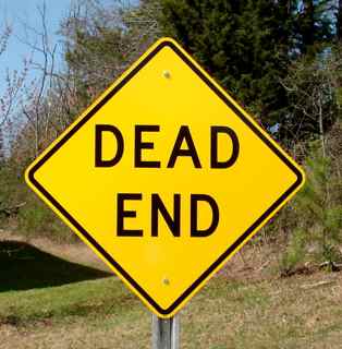 W14-1 Dead End Sign