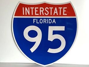Florida 95 interstate sign