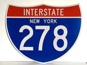 New York 278 interstate sign
