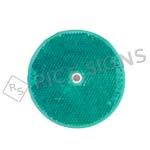 3 Inch Green Acrylic Reflector With Center Hole