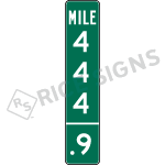 Intermediate Three Digit Mile Marker