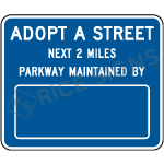 Adopt A Street Signs