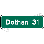 Destination And Distance Sign