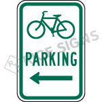 Bicycle Parking With Arrow