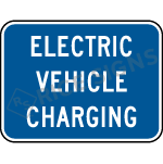 Electric Vehicle Charging (plaque) Sign