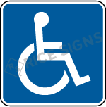 Handicap Symbol Signs