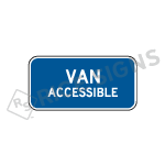 A picture and link to Van Accessible Signs