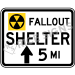 Fallout Shelter With Distance And Arrow