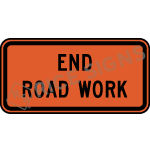 End Road Work Signs
